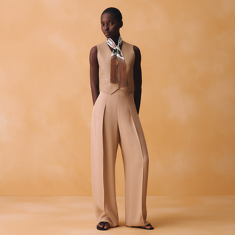 Jumping leather fringes Twilly | Hermès USA